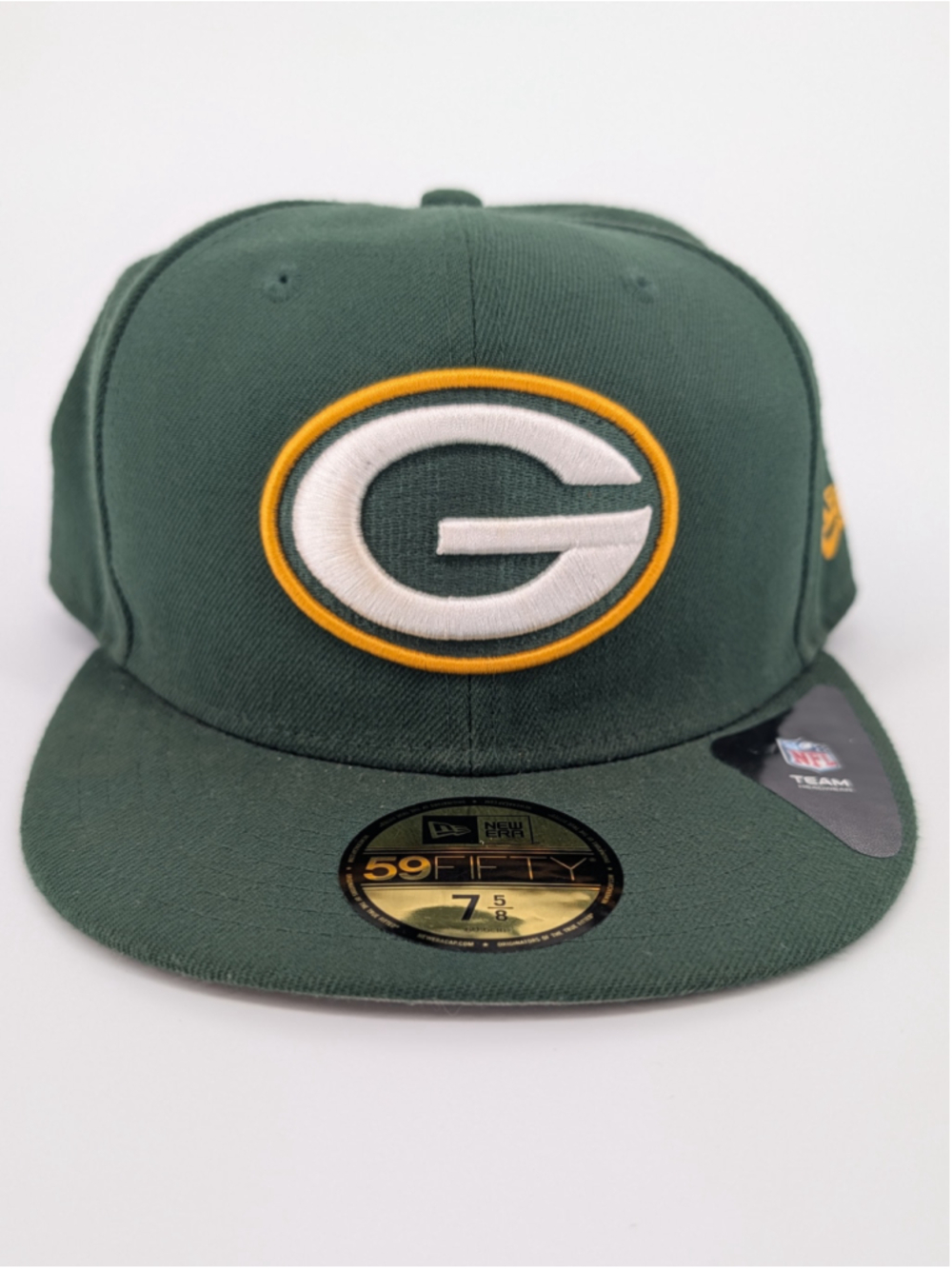 Green Bay Packers New Era 59FIFTY 7 5/8 Fitted Hat Green Gold NFL